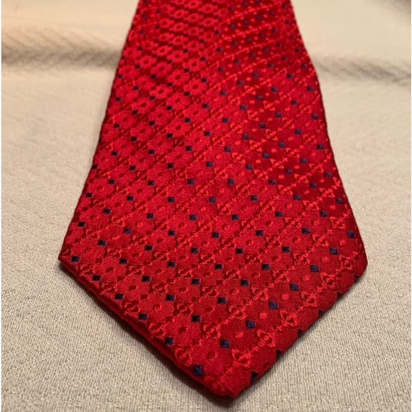Robert Talbott “Best of Class” Nordstrom silk tie, red/blue, woven. - Picture 3 of 6